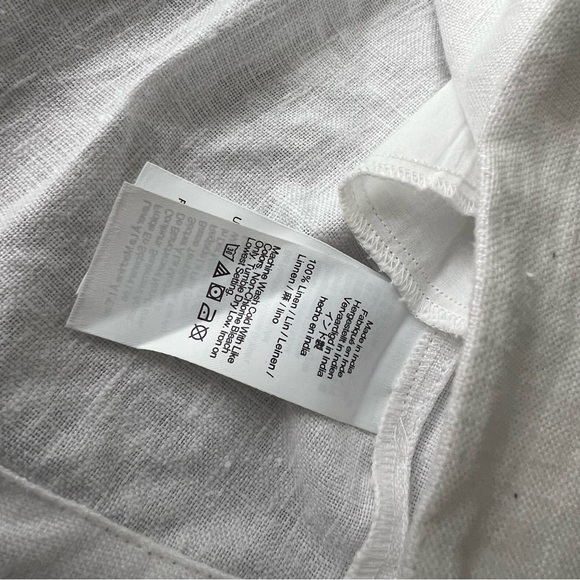 NWT Madewell Linen Embroidered Tank Mini Dress - Picture 9 of 9